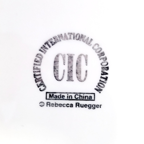 Ceramic Service Dish 4 Sections by Rebeca Ruegger - Picture 4 of 4